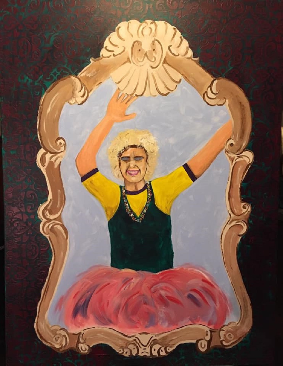 just being me, 40 x 30, 2018