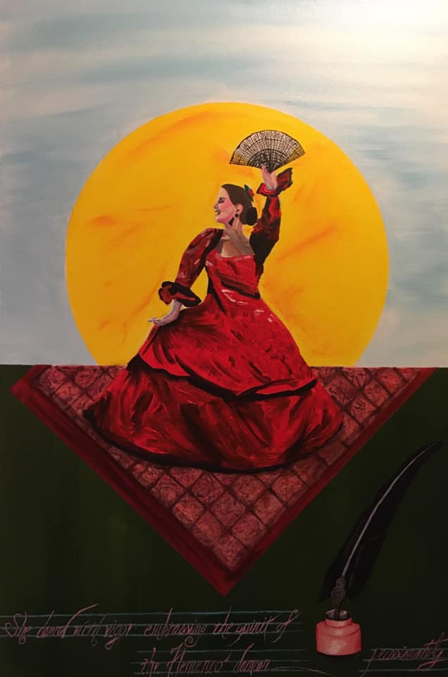 Flamenco Dancer, 24 x 36